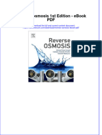 Ebook Download Reverse Osmosis 1st Edition - Ebook PDF All Chapter