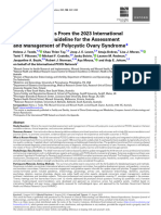 Recommendations From The 2023 International Evidence-Based Guideline For The Assessment and Management of Polycystic Ovary Syndrome