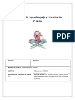 Cuadernillo de Repaso Lenguaje y Comunicación