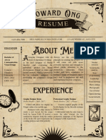 Brown Black Old Vintage UI Graphic Designer Resume