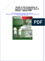 Ebook Download Practical Guide To The Evaluation of Clinical Competence 2nd Edition Eric S. Holmboe - Ebook PDF All Chapter