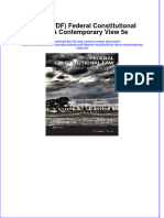 Ebook Download (Ebook PDF) Federal Constitutional Law: A Contemporary View 5e All Chapter