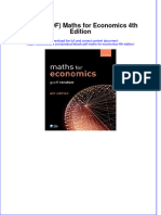 Ebook Download (Ebook PDF) Maths For Economics 4th Edition All Chapter