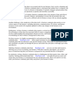 Business Continuity Plan Example PDF