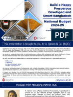 AQC Presents National Budget Highlights 2024-2025-Bangladesh