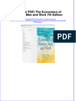 Ebook Download (Original PDF) The Economics of Women, Men and Work 7th Edition All Chapter