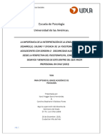 Tesis para Optener Grado Academico en Psicologia UDLA