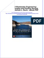 Ebook Download Water and Wastewater Engineering: Design Principles and Practice Second Edition Mackenzie L. Davis - Ebook PDF All Chapter