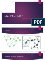 MANET ΓÇô UNIT 5