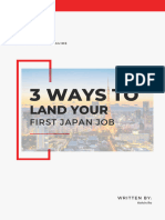 Insider Secret - Three Ways To Land Your First Job in Japan