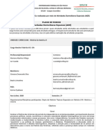 Plano de Ensino Atividades Domiciliares Especiais (ADE)