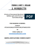 Form 1 Endterm 2 Set 1 (TM) Exams