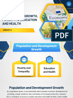 Group 4 - Population, Development Growth, Poverty, & Education and Health