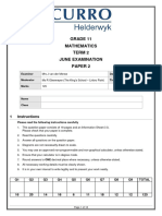 2019 GR 11 June Exam Paper 2 - Question Paper