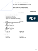 Grade - 10 - Chemical - Reaction - Sudhanshu 30 Marks