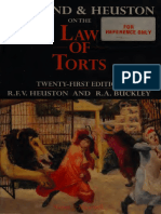 Salmond and Heuston On The Law of Torts