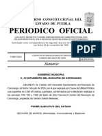 Periódico Oficial: Gobierno Constitucional Del Estado de Puebla