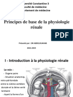 01-Notion de Base Physiologie Rénale