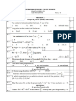 Mock Test PT1 MATH Class 9