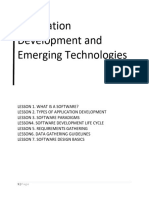 Application Development and Emerging Technologies 