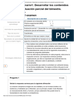 Examen - (AAB01) Cuestionario1 - Desarrollar Los Contenidos Relativos A La Evaluación Parcial Del Bimestre