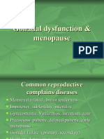 Gonadal Dysfunction& Menopause