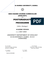 MSC Zoology Syllabus 2022