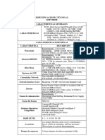 Especificaciones Técnicas - Servidor Poweredge R740 - Huacho