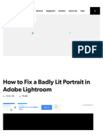 How To Fix A Badly Lit Portrait in Adobe Lightroo