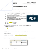 Questionário Excel 09.06