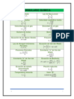 Formulario Quimica