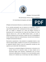 Misiva de La RL Andrés Cassard Al Registro de Asociaciones