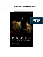 Perception: First Form of Mind Burge Full Chapter Instant Download