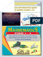 Maths Pp1 and 2 Quick Series Revision - Compressed