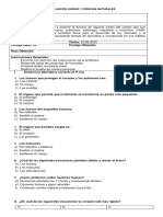 Prueba de Unidad Ciencias 23-05