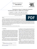 Heat Transfer During Thermal Processing of A Temperature Dependent Non-Newtonian Fluid in A Tubular Heat Exchanger