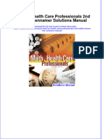 Full Download Math For Health Care Professionals 2nd Edition Kennamer Solutions Manual All Chapter 2024 PDF