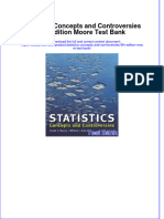 Statistics Concepts and Controversies 9th Edition Moore Test Bank All Chapters