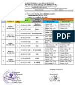 Jadwal Pengawas Pas