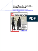 Full Download M Organizational Behavior 3rd Edition McShane Test Bank All Chapter 2024 PDF