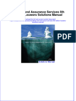 Full Download Auditing and Assurance Services 5th Edition Louwers Solutions Manual All Chapter 2024 PDF