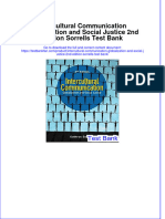 Intercultural Communication Globalization and Social Justice 2nd Edition Sorrells Test Bank All Chapters