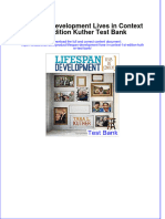 Lifespan Development Lives in Context 1st Edition Kuther Test Bank All Chapters