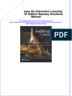 Auditing Cases An Interactive Learning Approach 7th Edition Beasley Solutions Manual All Chapters