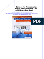 Radiologic Science For Technologists Physics Biology and Protection 11th Edition Bushong Test Bank All Chapters