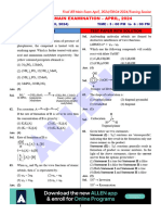 0804 Chemistry Paper With Sol Evening