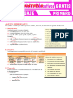 El Adjetivo Determinativo para Primer Grado de Secundaria