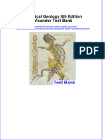 Full Download Historical Geology 8th Edition Wicander Test Bank All Chapter 2024 PDF