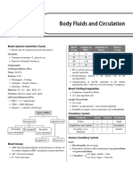 Body Fluids and Circulation: Blood (Special Connective Tissue)