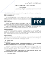 El Humor en La Literatura y Vida Cotidiana - Literatura 6to Año - Prof. Xiong